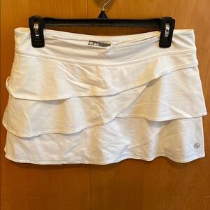 LIJA White ruffles golf/tennis skort